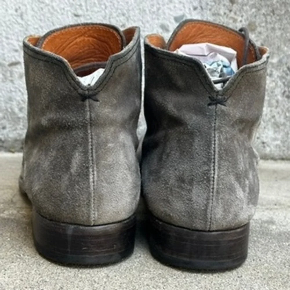 Fiorentini + Baker Mens Grey Suede Chukka Boots Made in Italy Sz 43 Ankle Boots